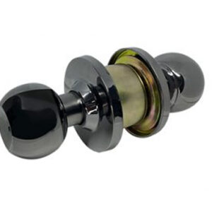 Cerradura Pomo Aster Acero Inox 304 Negro Níquel